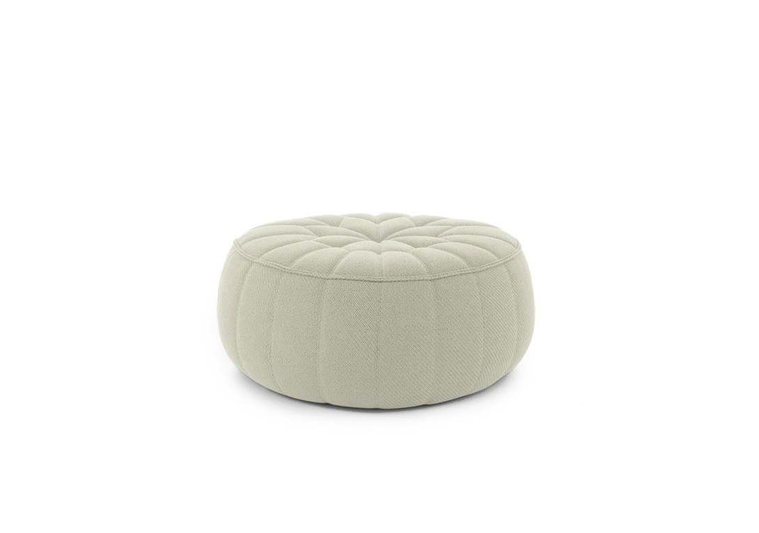 Ligne Roset Ottoman Footstool: Code Creme Noir