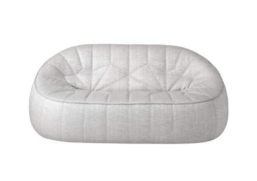 Ligne Roset: Ottoman Settee in custom fabric