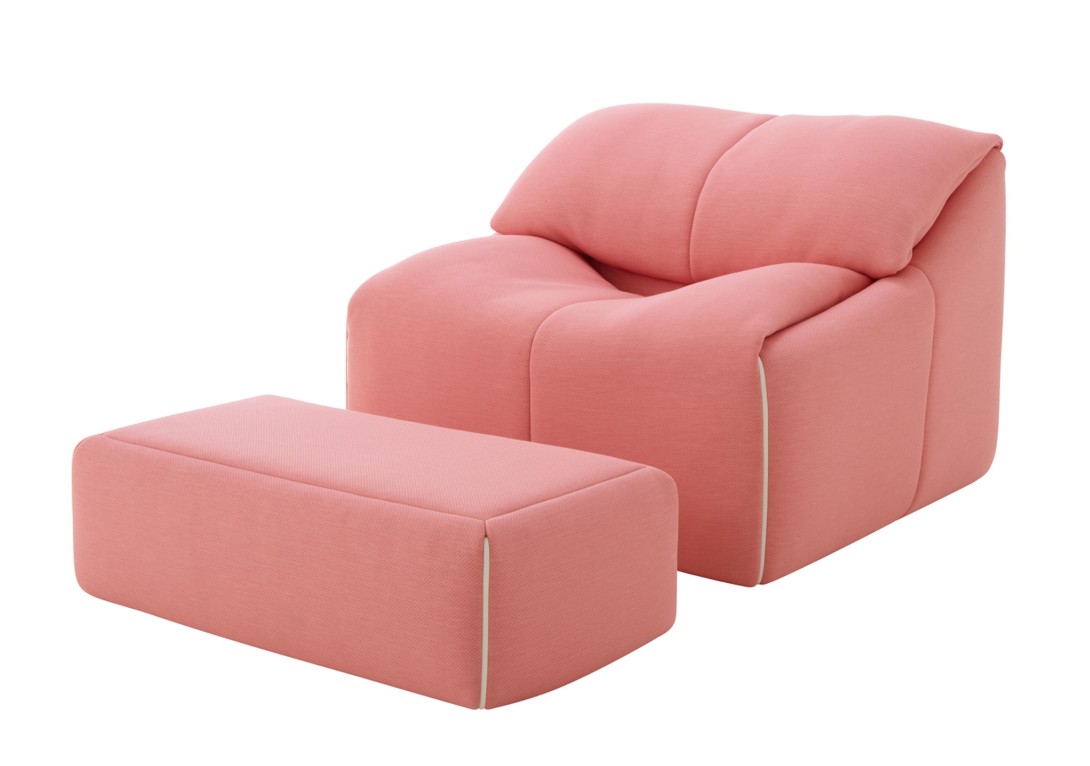 Ligne Roset Plumy Armchair: Side