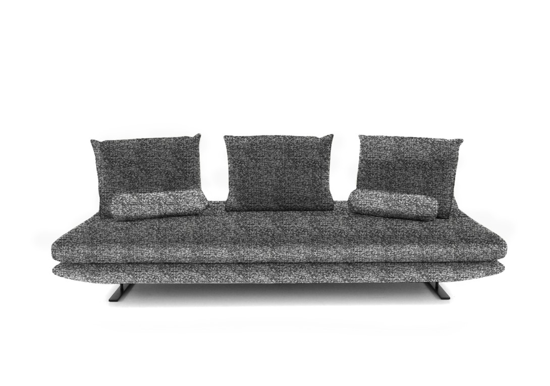 Ligne Roset Prado Large Settee Complete Set: Terraba Ardoise