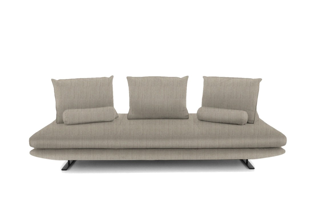 Ligne Roset Prado Large Settee Complete Set: Steelcut Trio Beige