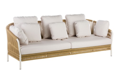 Point Weave 3 Seater Sofa with Cushion