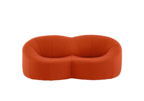 Ligne Roset Pumpkin Small Settee: Coda Brique Noir Ligne Roset Pumpkin Small Settee: Coda Brique Noir