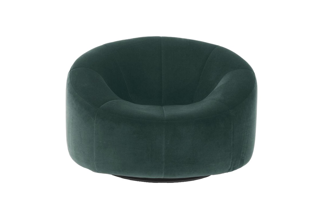 Pumpkin Swivel Armchair Ligne Roset Harald 3 Bouteille