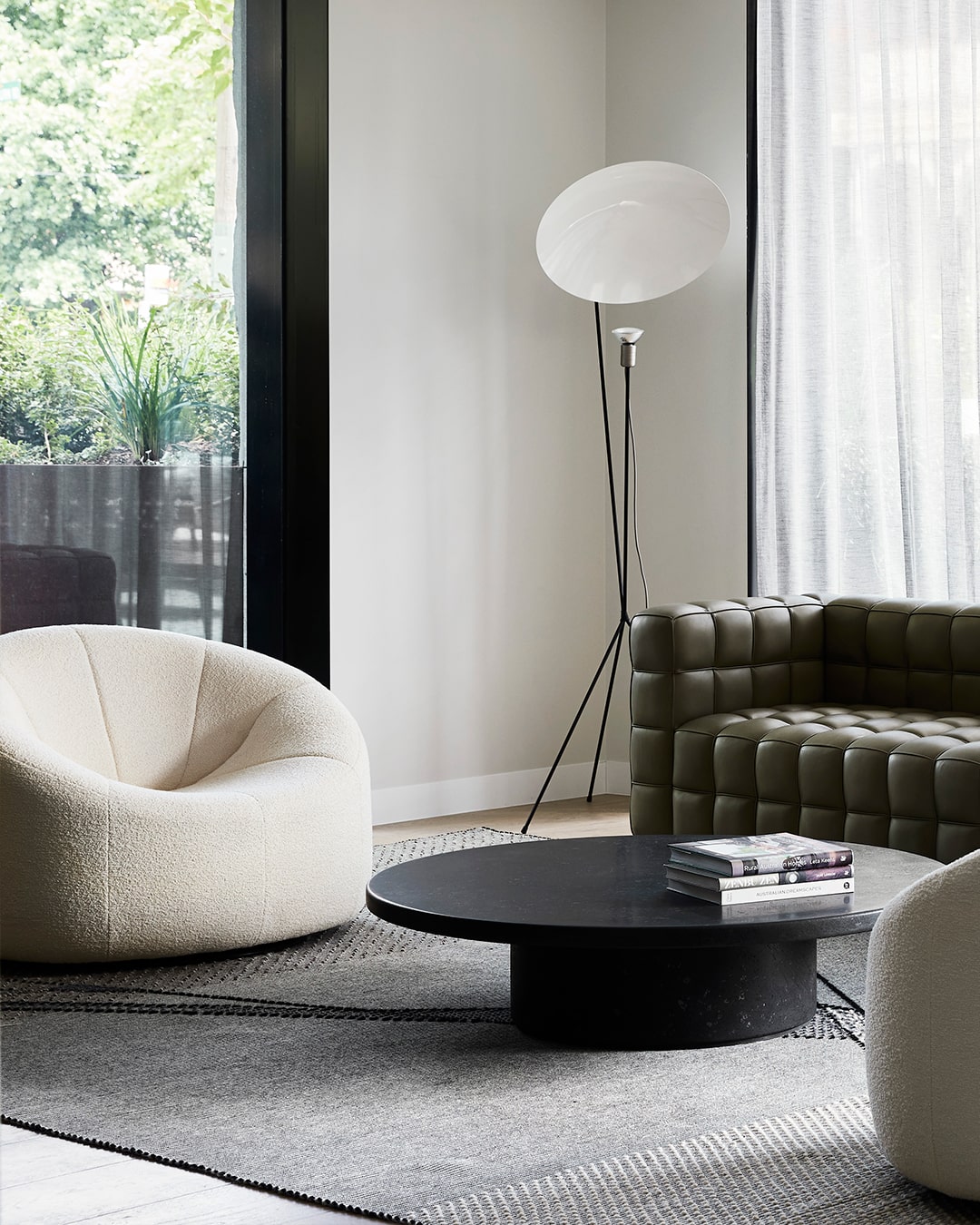 Ligne Roset Pumpkin Armchair: Parade Ecru