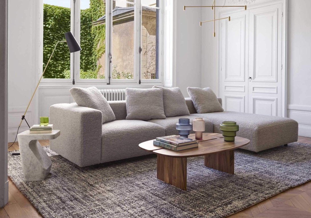 Stump Occasional Table White Marble Ligne Roset Insitu