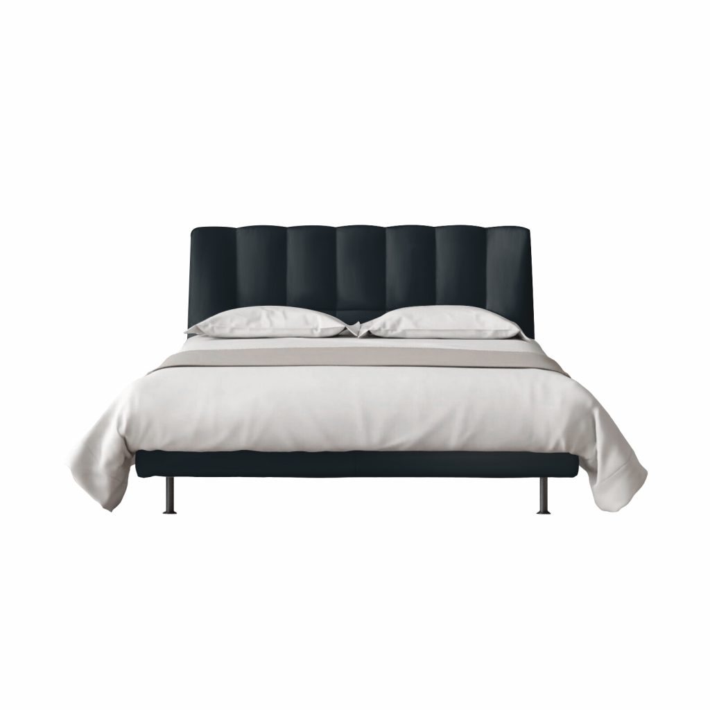 Ligne Roset: Evisa Bed in Harald Anthracite