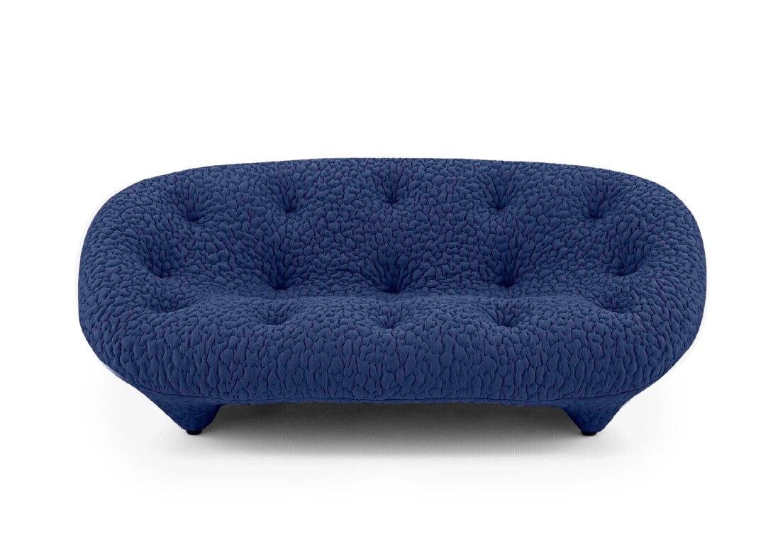 Ligne Roset Ploum High Back Settee: Medium Moby Safir