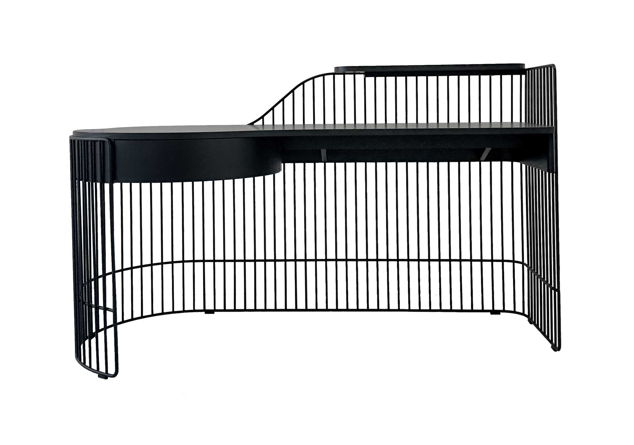 Wittmann Paradise Bird Desk: Black
