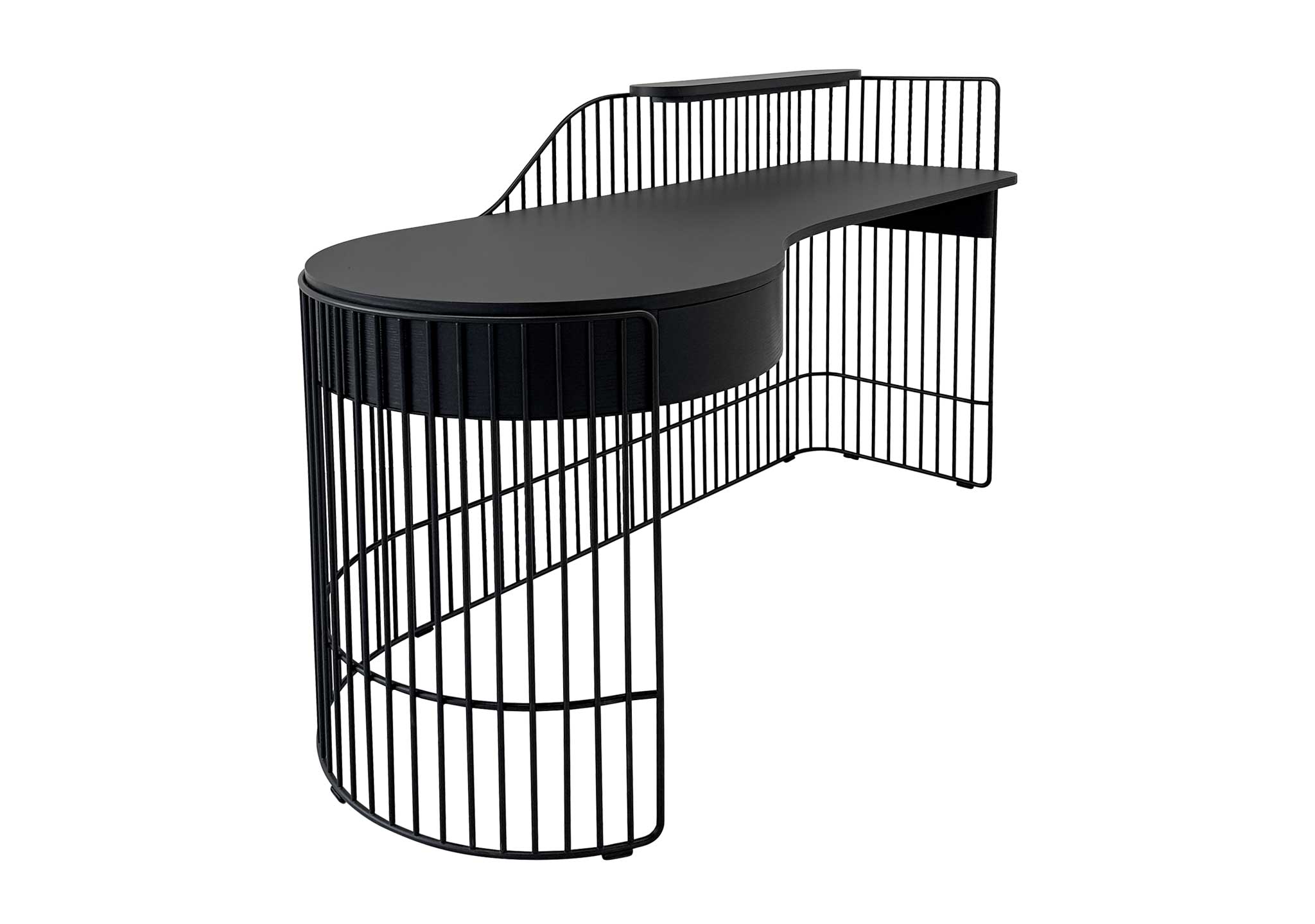 Wittmann Paradise Bird Desk: Black