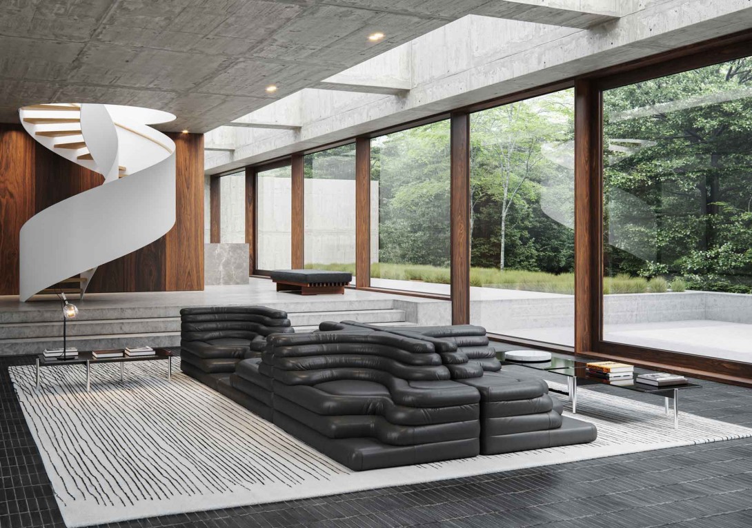 DS 1025 Sofa de Sede Touch Black
