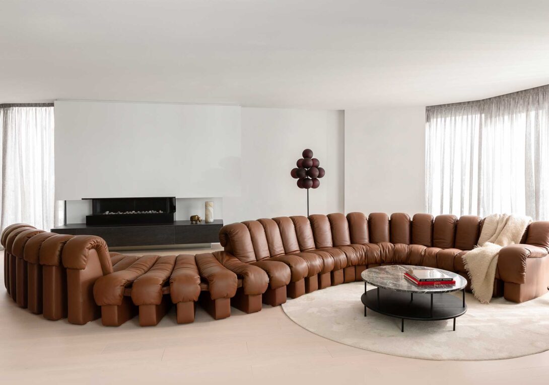 DS-600 Modular Leather Sofa in Select Whisky
