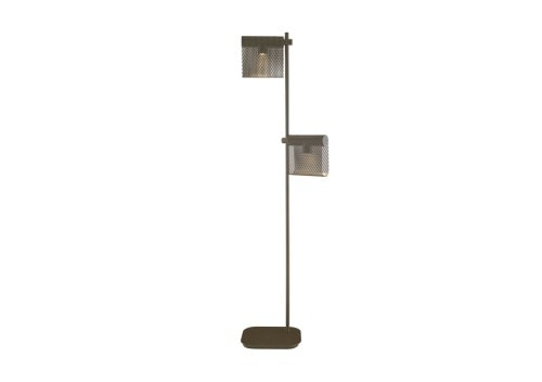 Ligne Roset Grid Standard Floor Lamp: Bronze