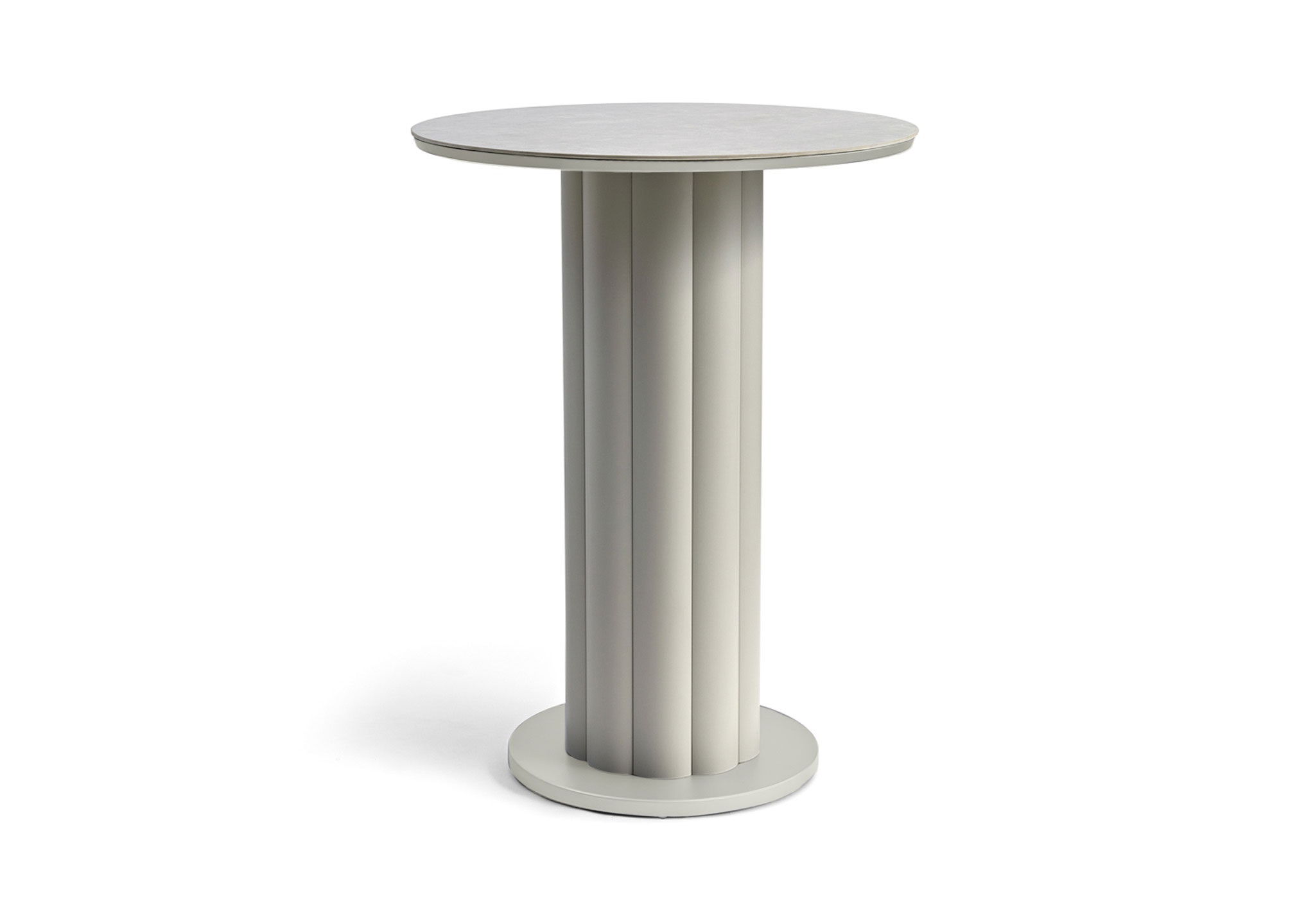 Kun Design Lotus Bar Table: Olive Grey with JK11 Ceramic Top