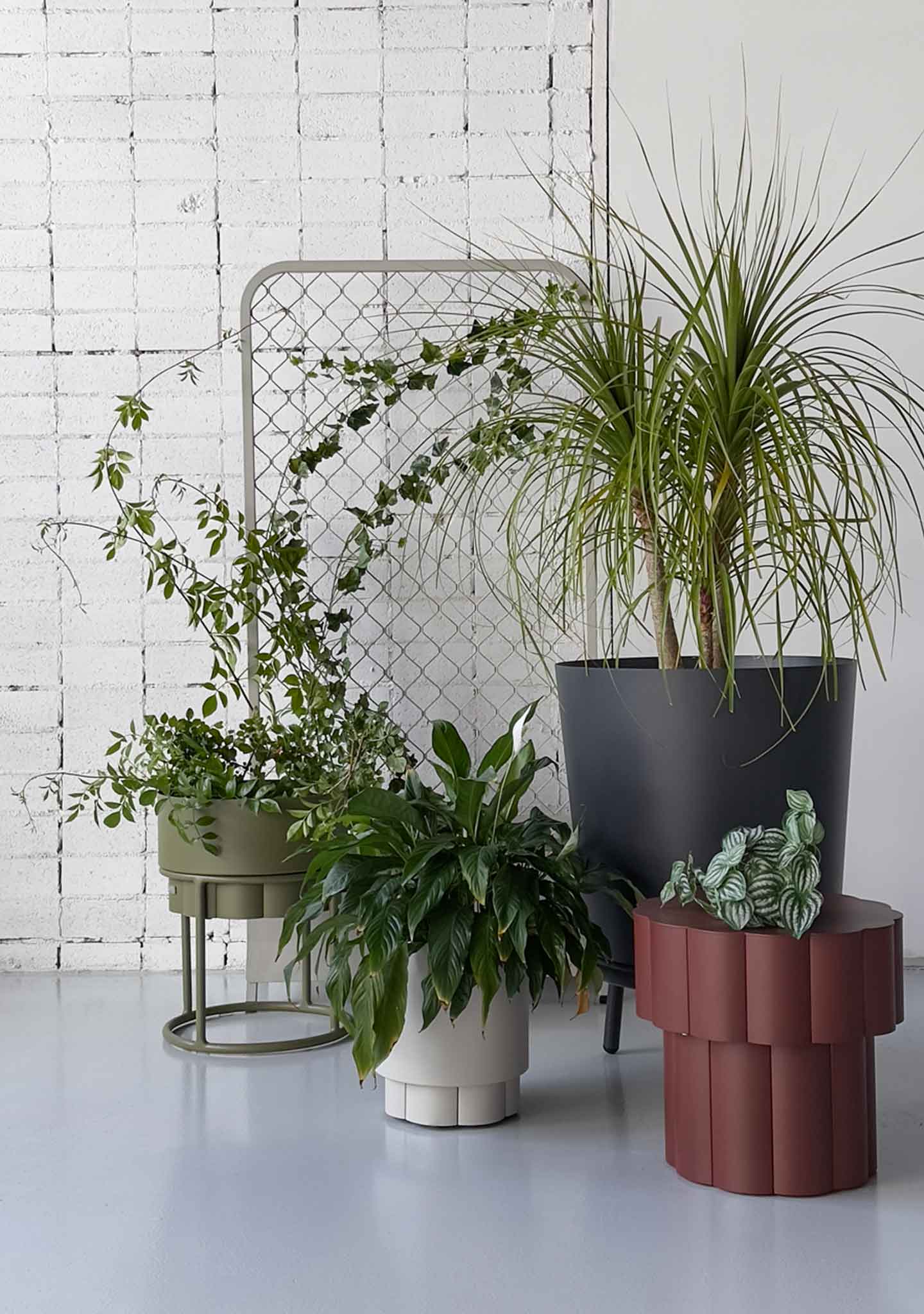 Mooncake Side Table Lotus Root Planters Kun Design