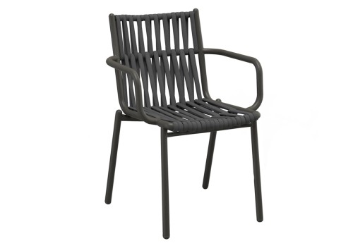 KUN Design Loop Dining Armchair: Carbon, Anthracite