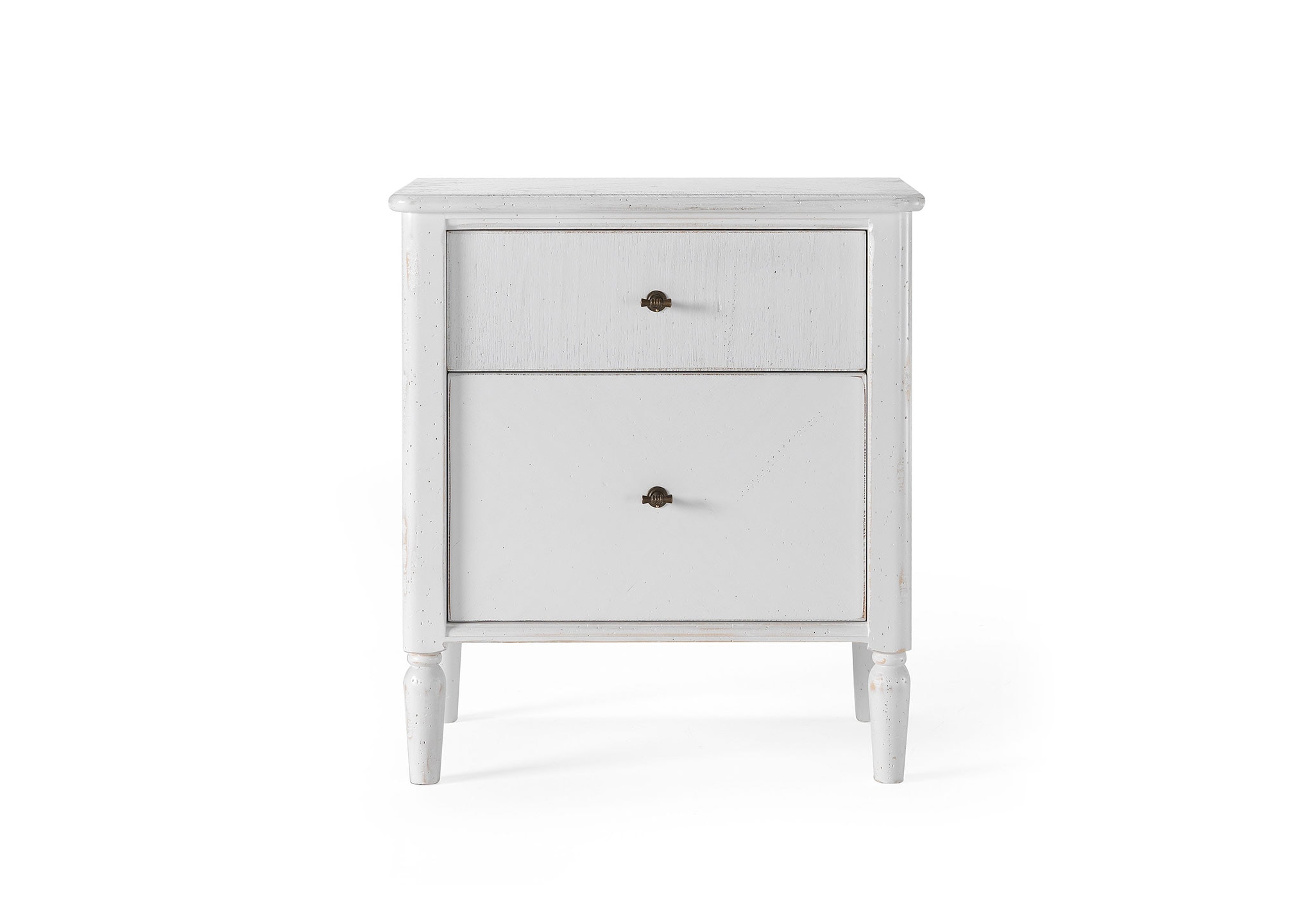 Arte Brotto Pompeii Bedside Table: Bianco Antico Inlay