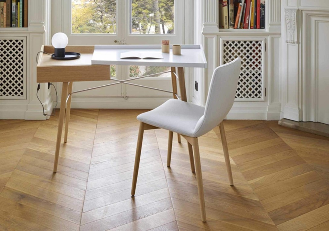 Coupole Lamp Ligne Roset Desk Setting