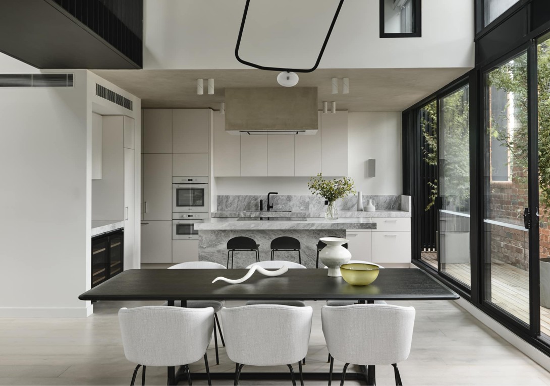 HC28 Oya Dining Table and Bola Dining Chair. Image: Derek Swalwell