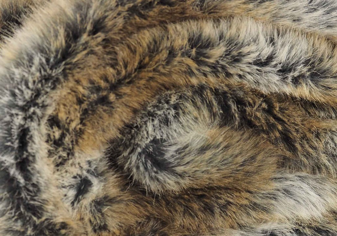Faux Fur Throw: Vesuve Opale