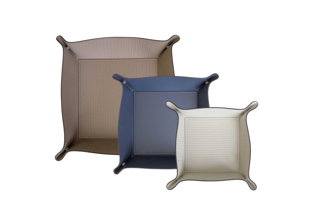 Pinetti: Trinket Tray in Cream, Navy Blue and Taupe