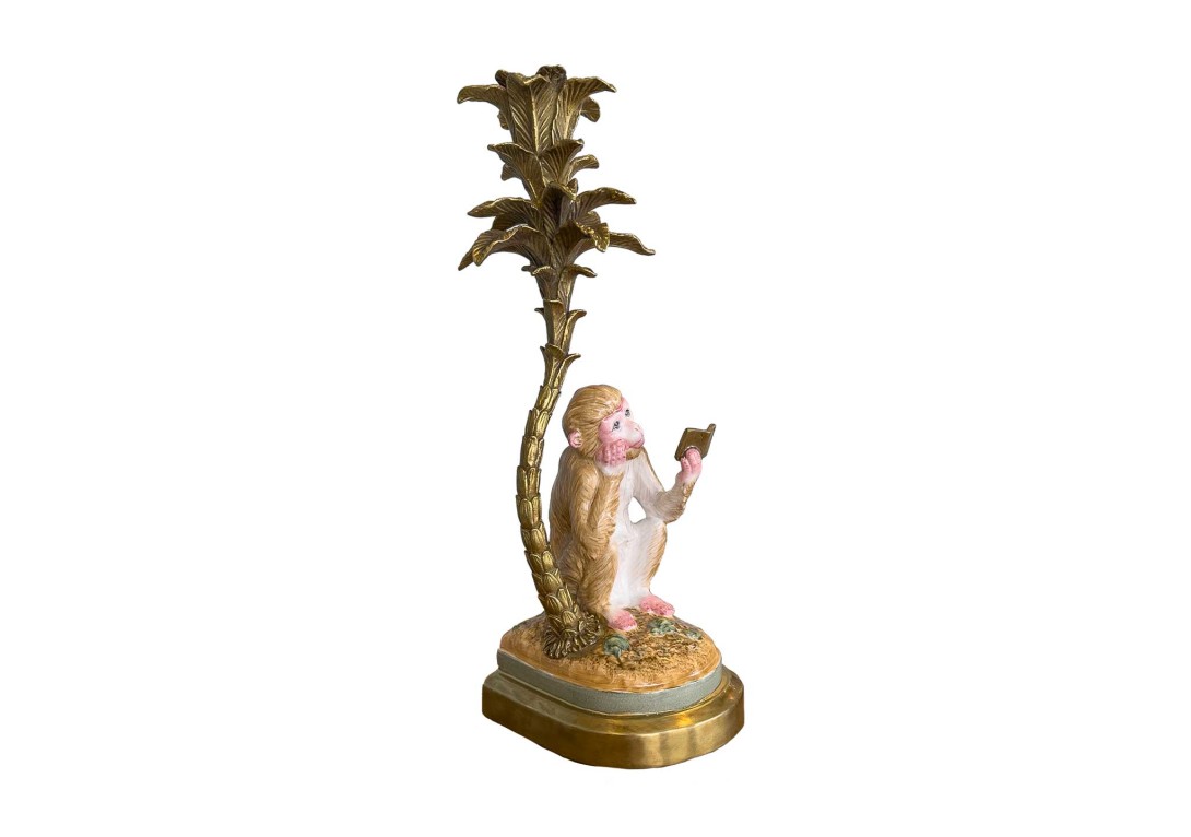 Monkey Candle Holder Right Abhika
