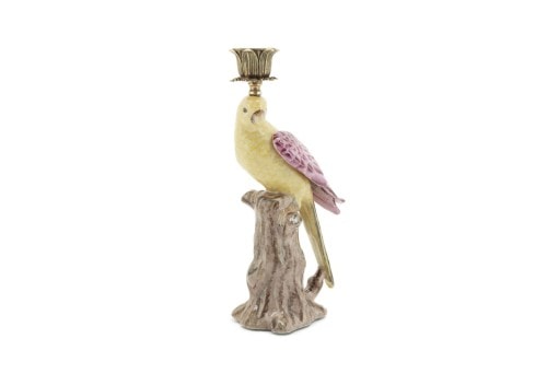 Abhika Parrot Candleholder with Trunk