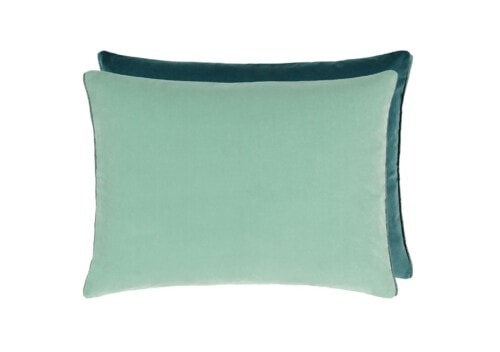 Designers Guild: Cassia Velvet Celadon and Mist Cushion