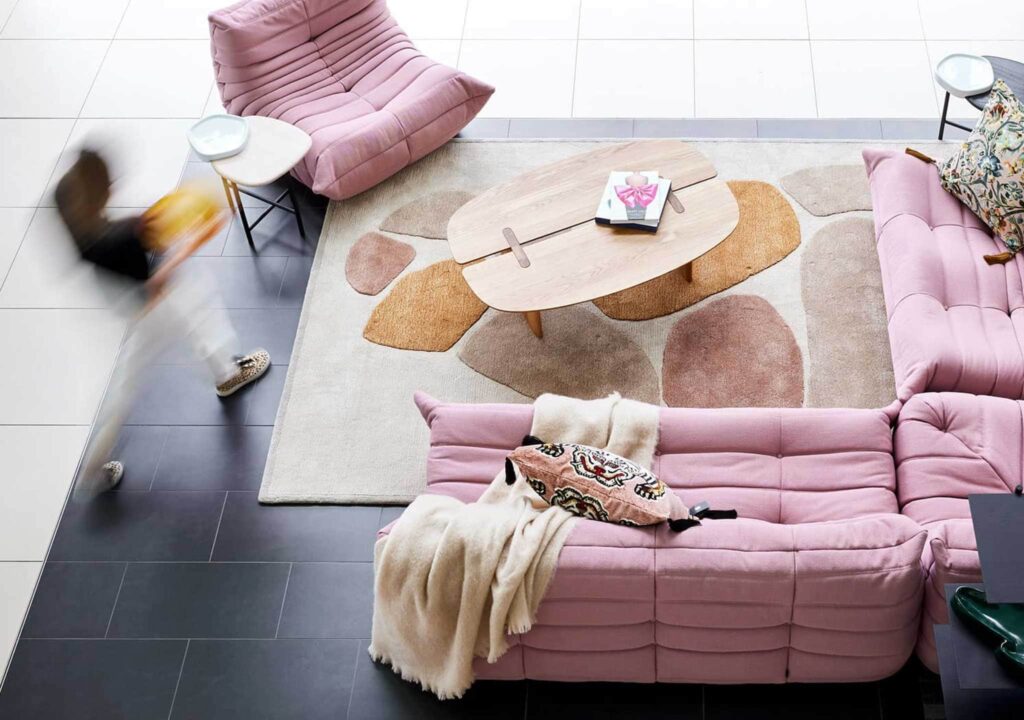 Furniture care and cleaning guides for wood, rattan, upholstery more DOMO Togo modular setting in pink