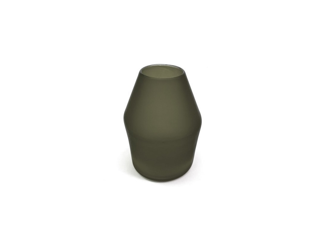 DOMO Home: Ruth Allen Glass Vase in Smokey Grey