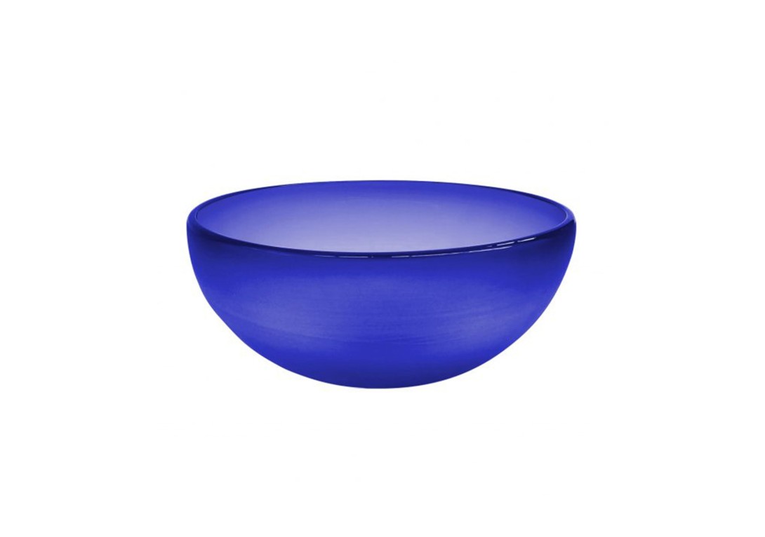 DOMO Home: Ruth Allen Glass Bowl in Cobalt Blue