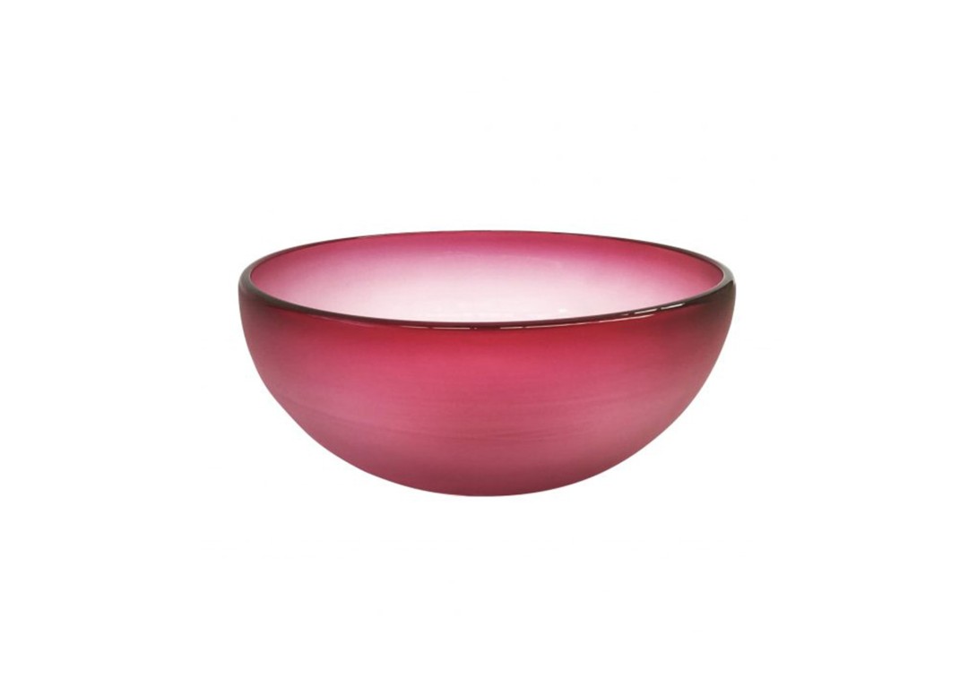 DOMO Home: Ruth Allen Glass Bowl in Pink