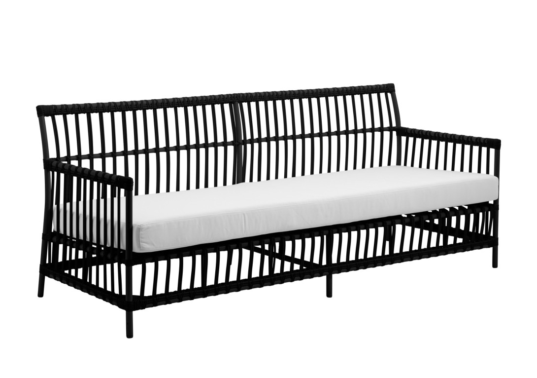 Sika Design Caroline 3-Seater Sofa Exterior: Black