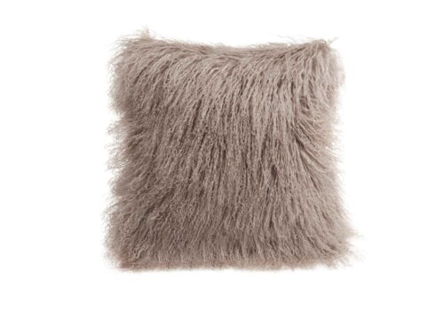 Tibetan Sheepskin Cushion Birch Fibre