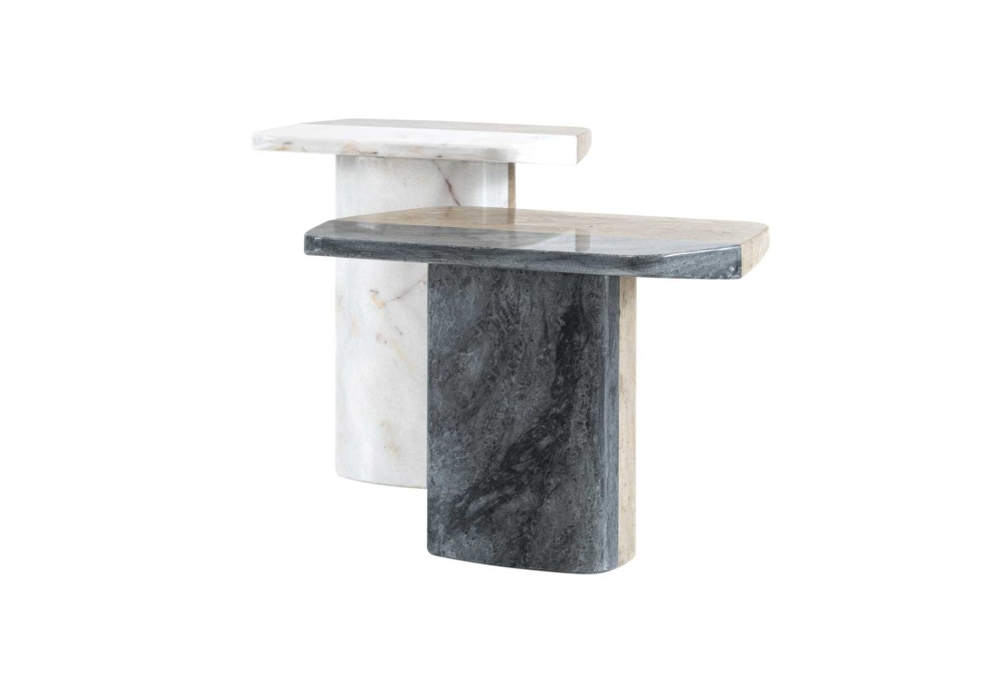 Ligne Roset: Biscotto Pedestal Tables - Low and High