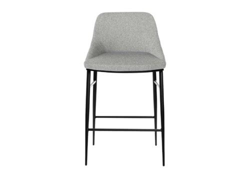 DOMO Home: Atlanta Barstool Light Grey Black DOMO Home: Atlanta Barstool Light Grey Black