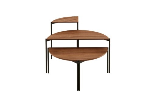 Quadran Occasional Tables Walnut Veneer Ligne Roset