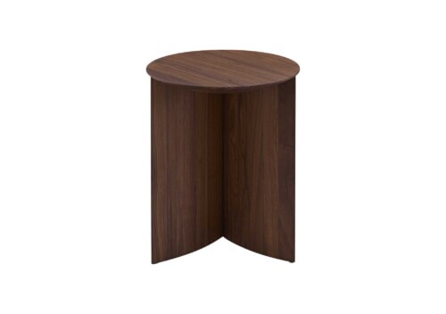 Rondone Curved Walnut Occasional Table Side Table