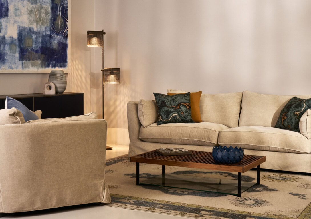Collins & Hayes Maple Snuggler and Maple Grand Sofa