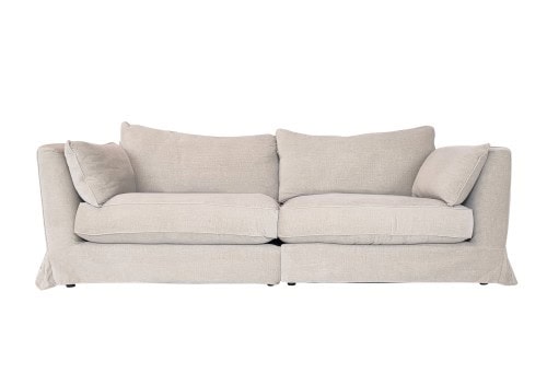 Collins & Hayes Maple Grand Sofa With Slipcover: Harmony Latte