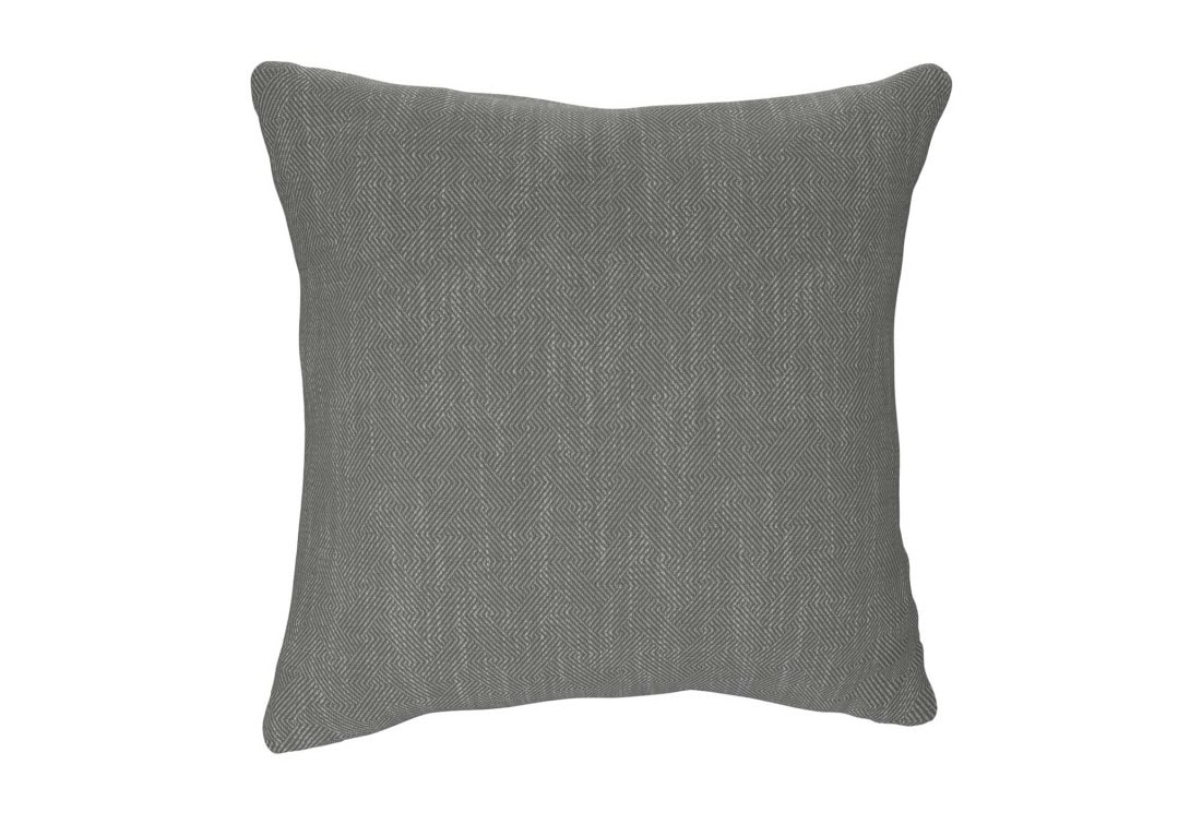 The Lounge Co Cushion Large Square: Crossed Paths Grey