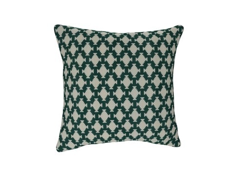 The Lounge Co Cushion Large Square: Tribal Tile Moss The Lounge Co Cushion Large Square: Tribal Tile Moss