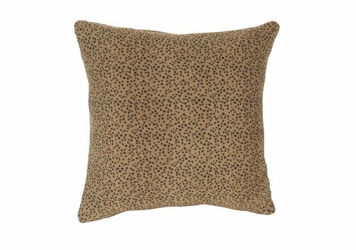 The Lounge Co Cushion Large Square: Wild Spots Tan