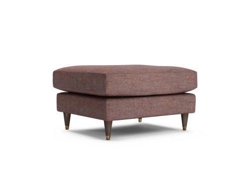 The Lounge Co Madison Footstool in Urban Tweed Red Brick The Lounge Co Madison Footstool in Urban Tweed Red Brick