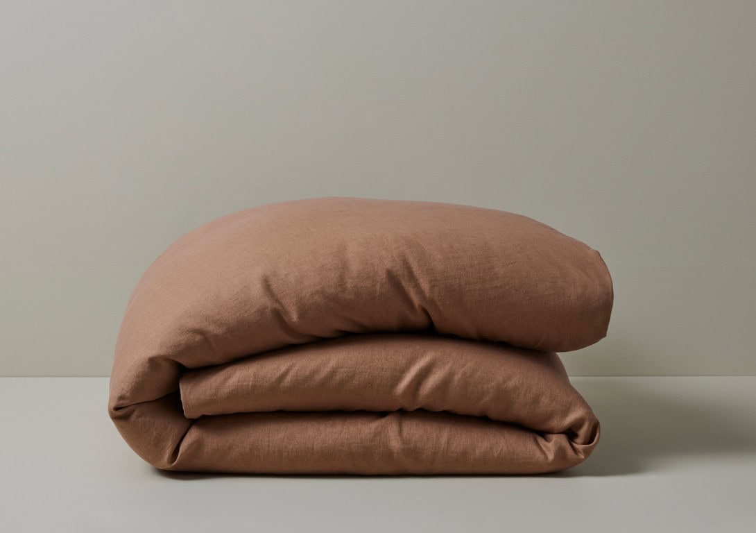 Weave Home: Ravello Linen Quilt Cover in Biscuit