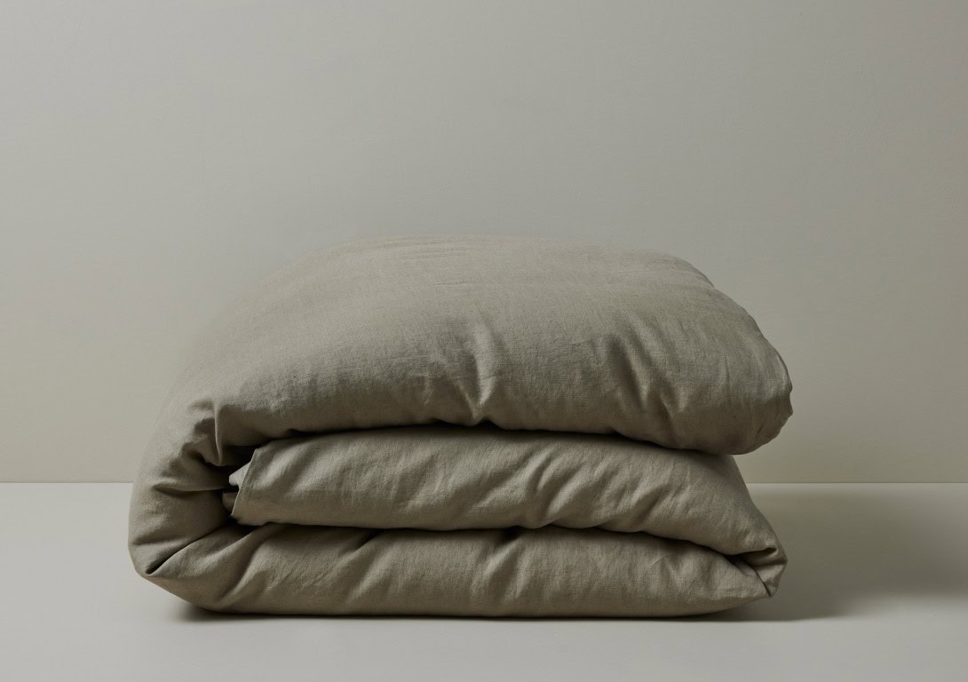 Weave Home: Ravello Linen Quilt Cover in Caper