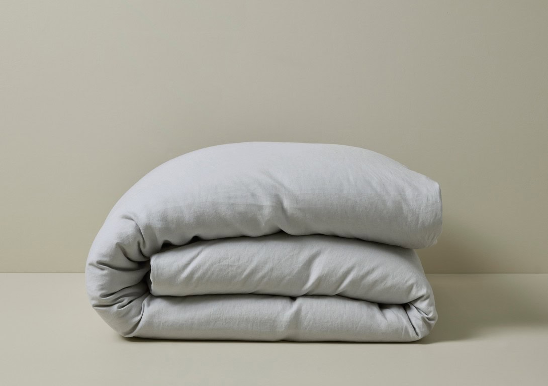 Weave Home: Ravello Linen Quilt Cover in Silver