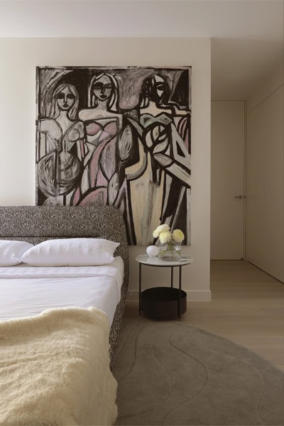 Ligne Roset: Ultime Bed in Terraba Graphite. Credit: Brock Beasley, Beach House.