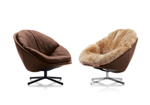 de Sede DS-265 Coco Armchairs: Select Whisky and Select Whisky with Wool Interior