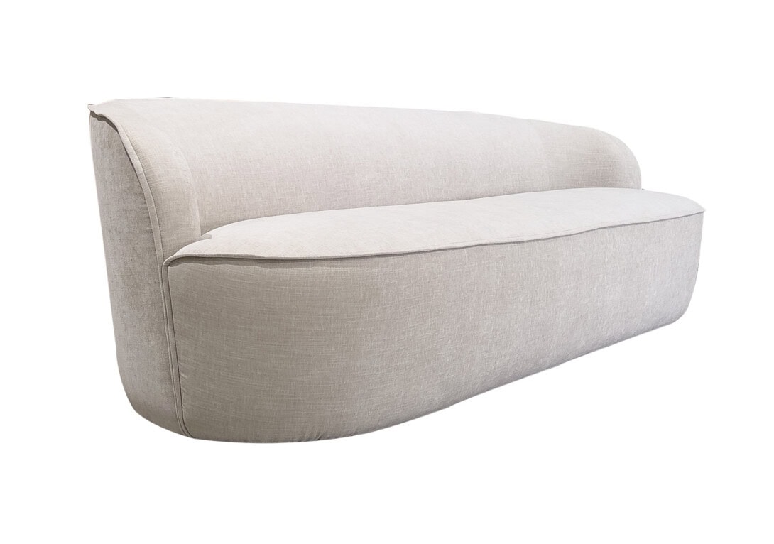Wittmann Bun Sofa: Lima White Pepper Upholstery